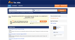 Desktop Screenshot of gettaxjobs.com