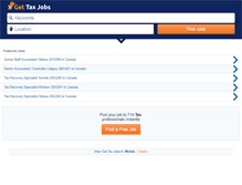 Tablet Screenshot of gettaxjobs.com